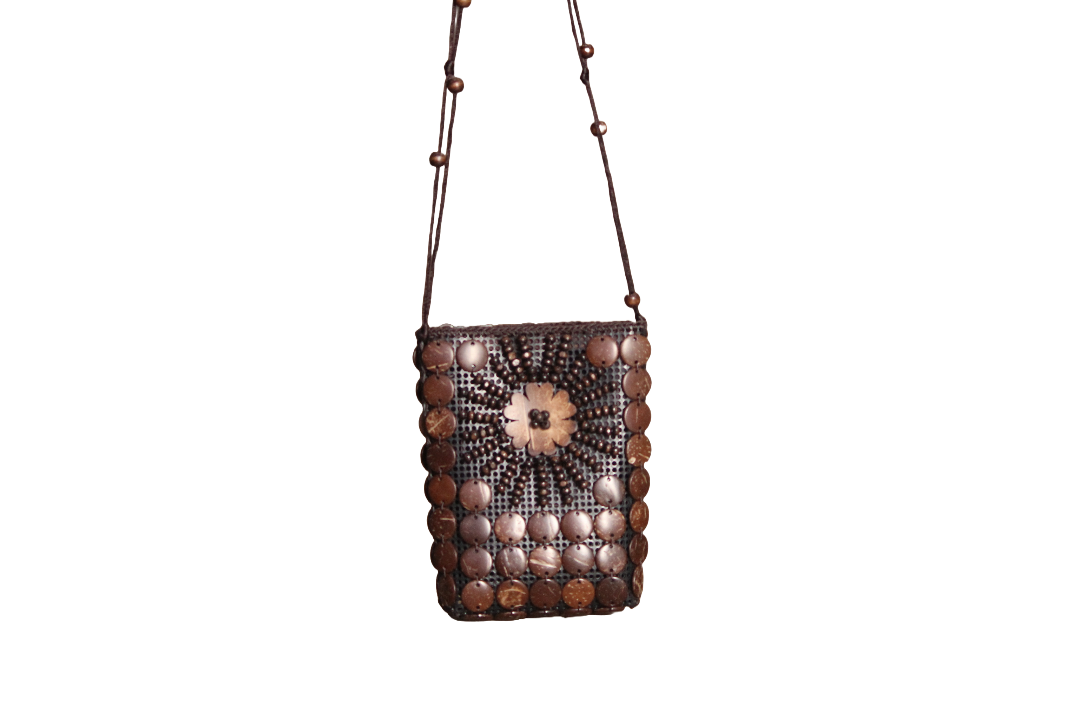 Amazon.com: Women Handmade Beaded Coconut Shells Shoulders Travel Shoulder  Bag,A-OneSize : Clothing, Shoes & Jewelry